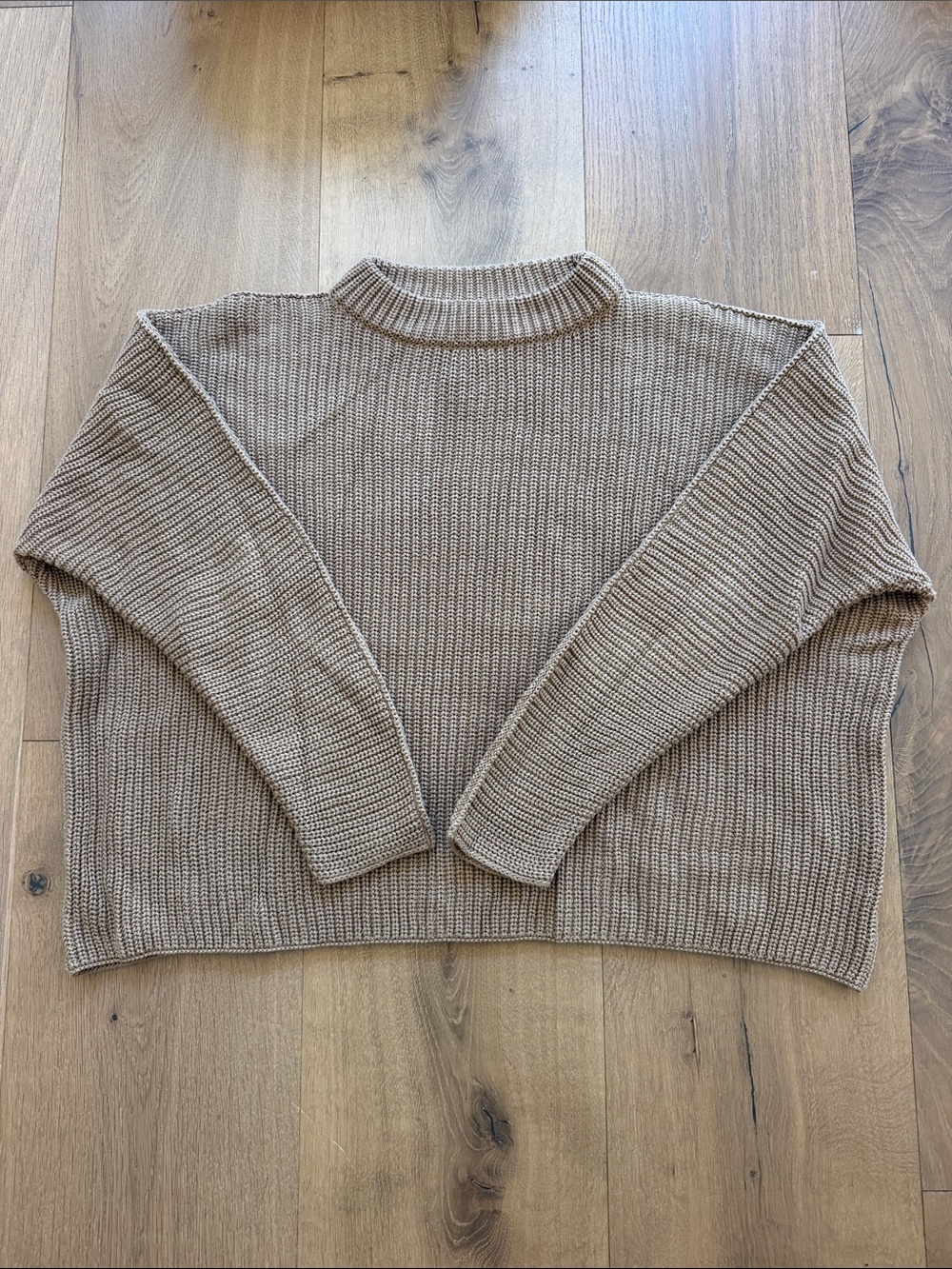 Frank & Eileen Knit Crewneck Sweater in Camel